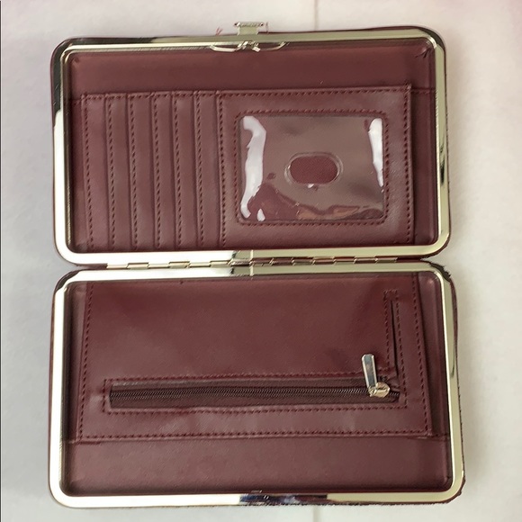 Burgundy glittery Evening clutch - Picture 2 of 6